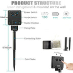 lampa solara decorativa cu fir flexibil pentru aranjamente personalizate in exterior