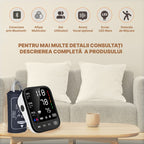 tensiometru cu ecran LED HD si cifre mari pentru citire usoara a valorilor tensionale