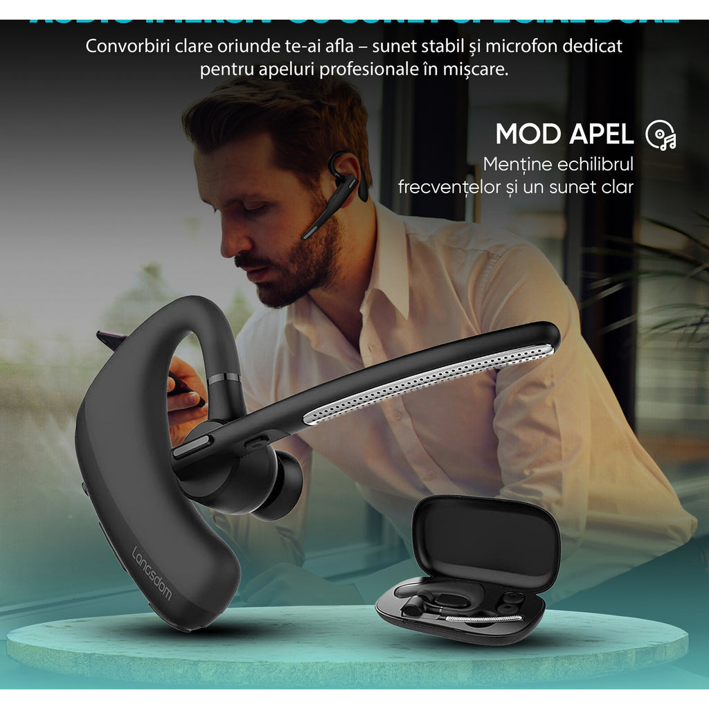 căști cu noise cancelling pentru reducerea zgomotului de fundal