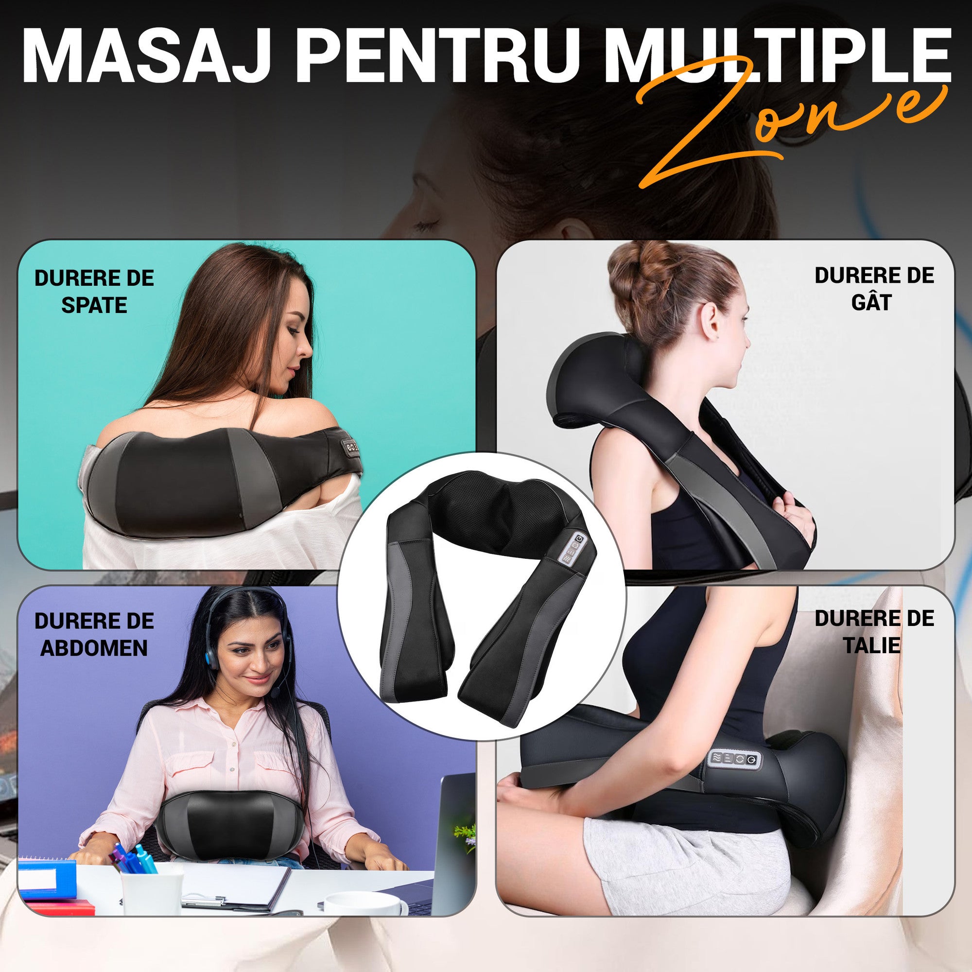 aparat de masaj cu functie de caldura infrarosu pentru stimularea circulatiei si relaxare profunda
