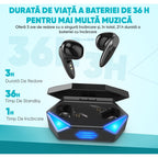 căști wireless folosite pentru muzică, apeluri și sport zilnic