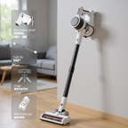 Aspirator Vertical P11 Pro 4 in 1, 30000Pa, HEPA si Perie LED — RESIGILAT