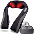 aparat de masaj Shiatsu 3D cu 8 noduri si functie de caldura pentru gat si spate