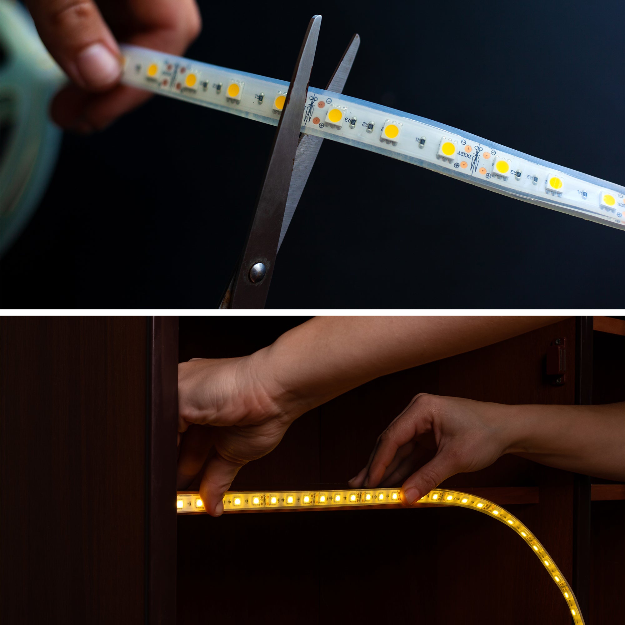 Bandă LED RGB 2 x 5m, Control din Aplicație, Sincronizare Muzică, IP65