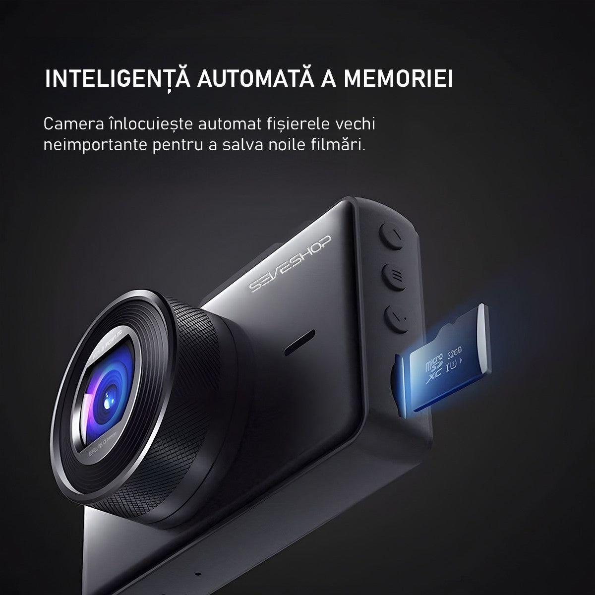 Cameră Auto DVR Full HD 1080P, 170°, Night Vision și G-Sensor — RESIGILAT