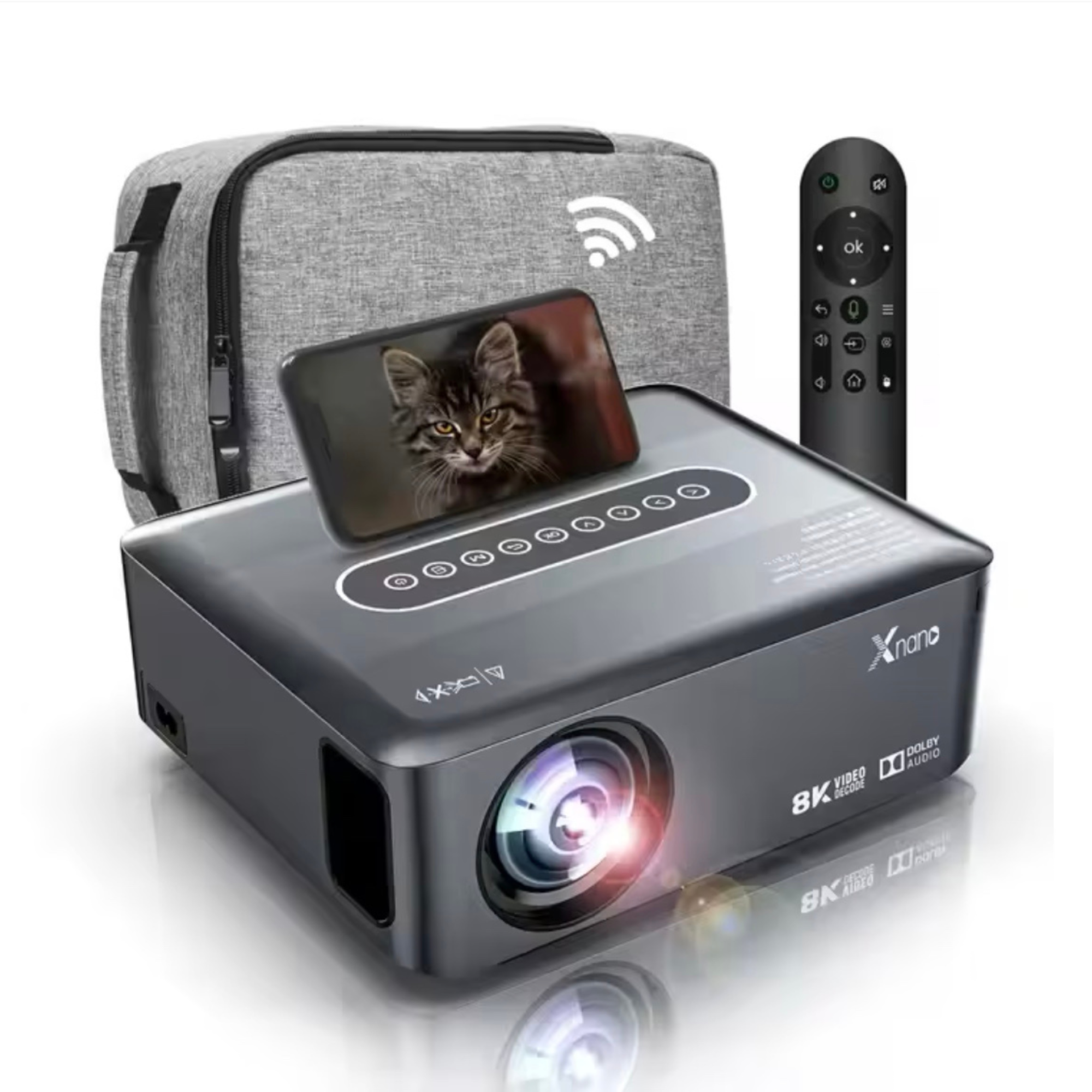 Videoproiector Portabil Full HD cu Android Integrat, Wi-Fi si Bluetooth 5.0