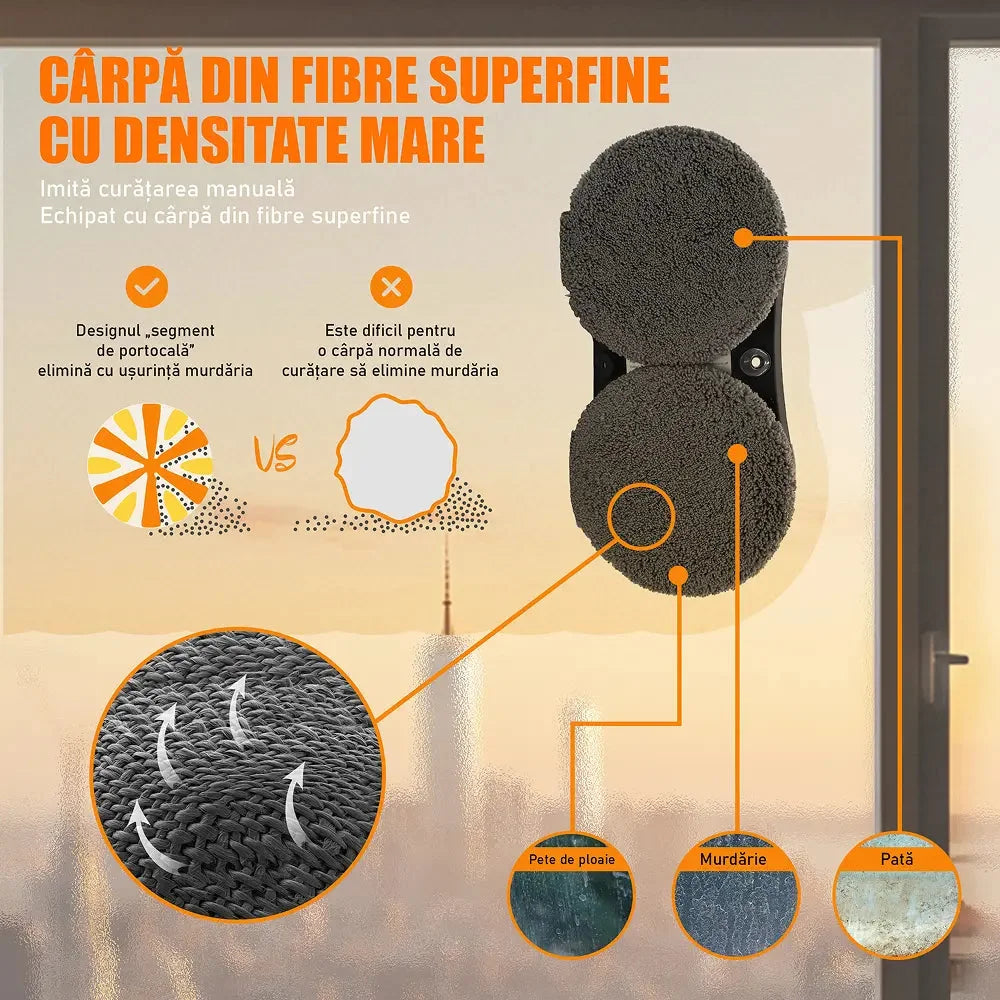 aparat smart pentru curatare ferestre cu functii automate si siguranta