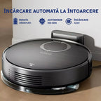 robot aspirator cu control WiFi din aplicație pentru programarea curățeniei