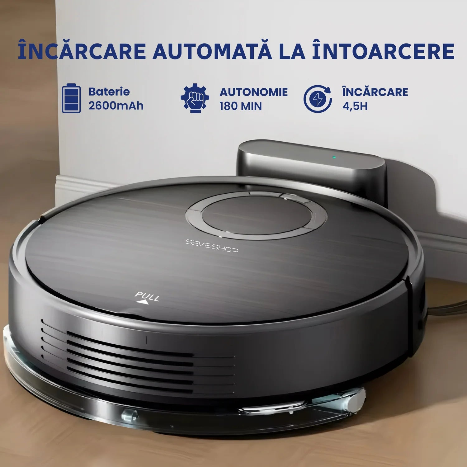 Aspirator Robot 2 in 1 T7S, Aspirare si Spalare, Control WiFi