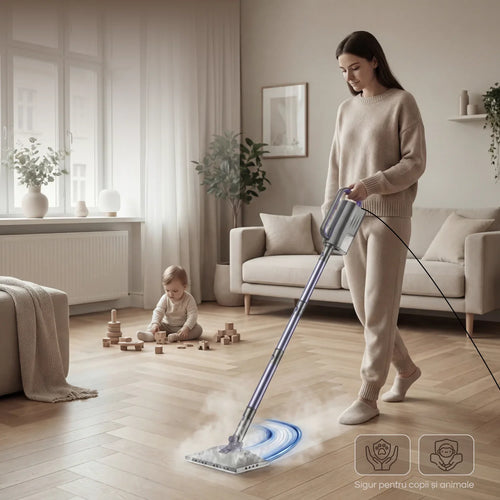 Aparat de Curatat cu Aburi SC-06, 1200W, Incalzire Rapida 15s — RESIGILAT Mov