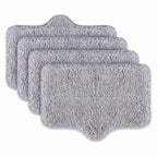 Set de 4 lavete mop gri din microfibră pentru aparatul de curățat cu aburi SC-06, suprapuse în trepte
