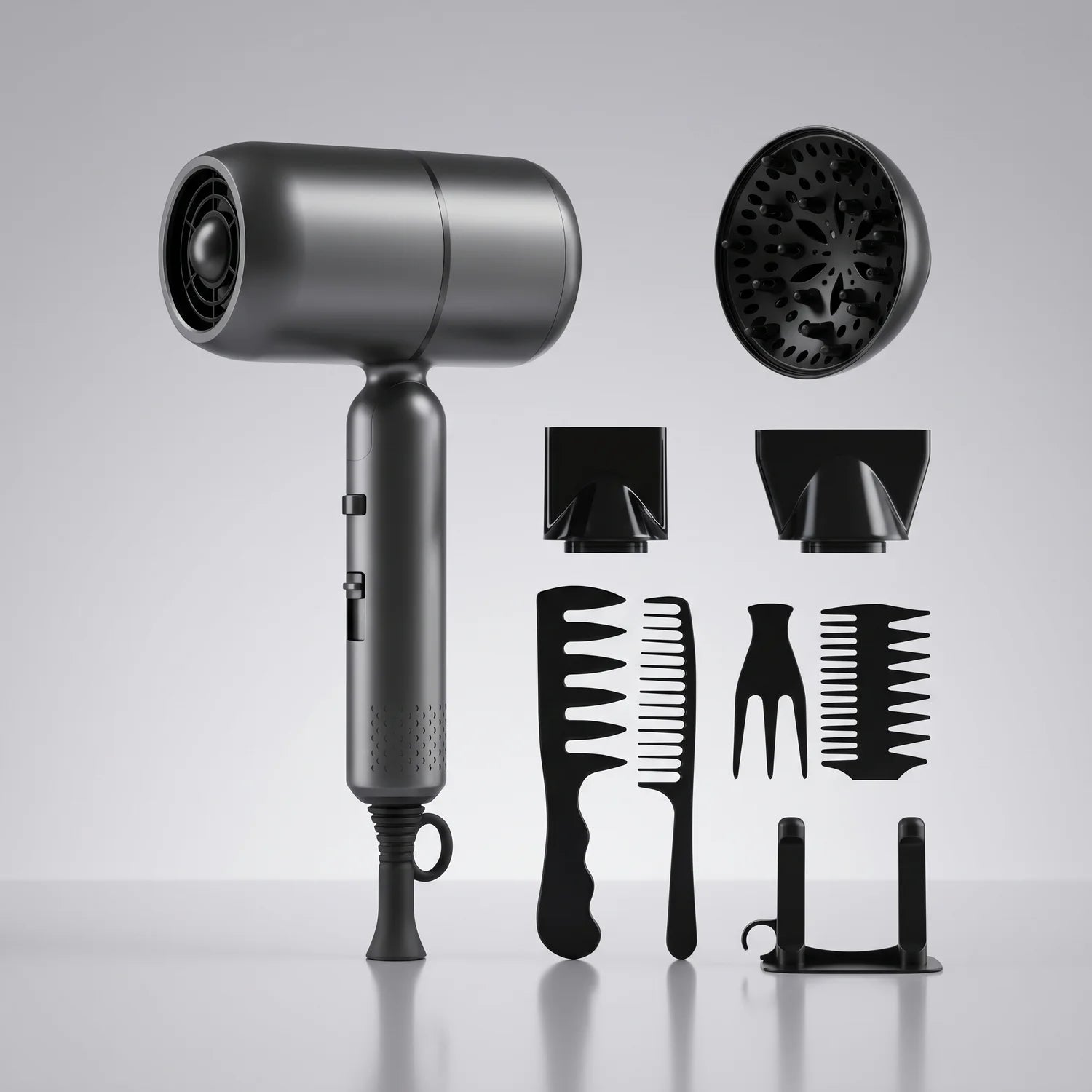 Uscator de Par Ionic Profesional 1800W, Ioni Negativi si Uscare Silentioasa