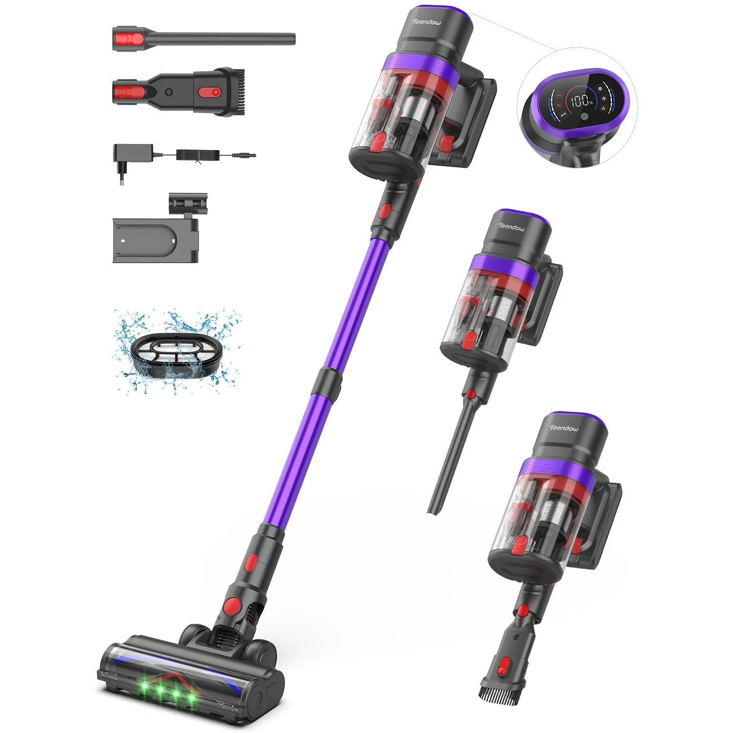 Aspirator Vertical V20 3 in 1, Fara Fir, Curatare Uscata si Umeda SeveShop